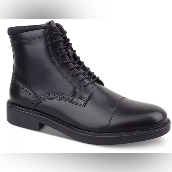 Alfani Other - Alfani Men's Black Leather Lace-Up Boots